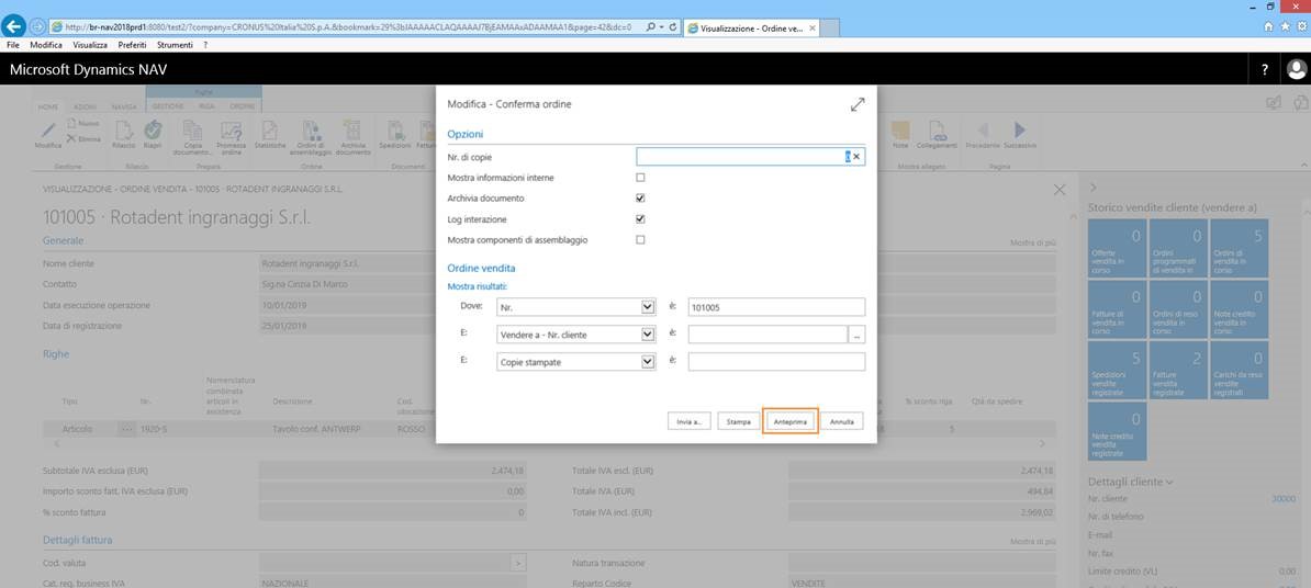 Microsoft Dynamics NAV 2018: Vorschau von Berichten